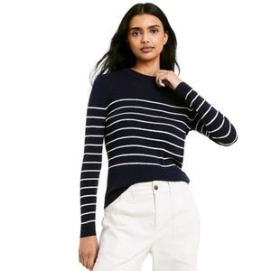 Nili Lotan for Target Striped Crewneck Pullover Sweater